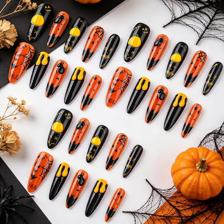Halloween-Themen Press-On Nägel Karnz