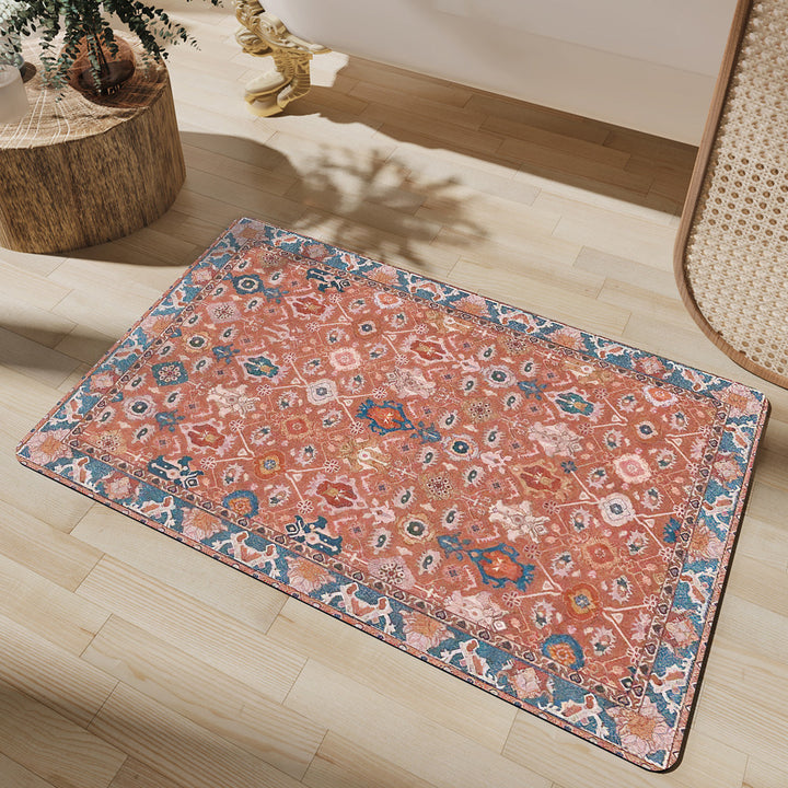 Elegante Blumenmuster-Badematte Karnz