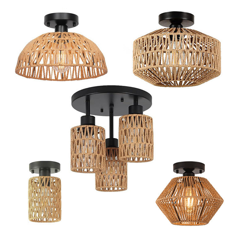 Rattan Deckenleuchte