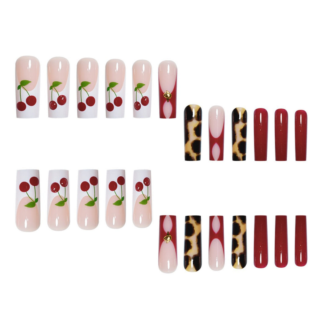 Künstlerische Lange Nail Art Extensions Karnz