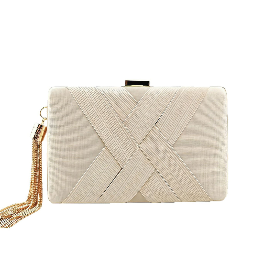 Satin-Eingewickelte Abend-Clutch
