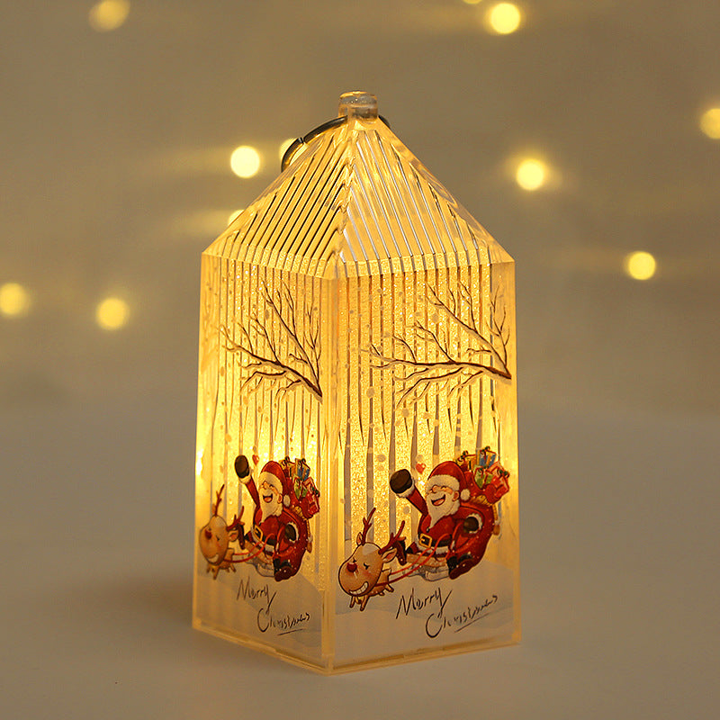Weihnachtslaterne aus Kunststoff