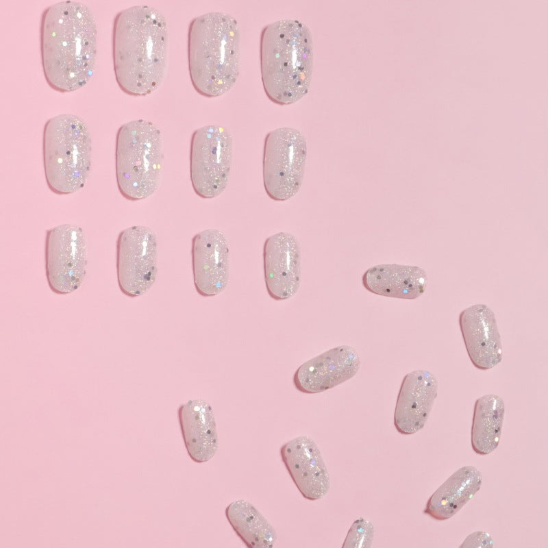 Glamouröser Glitzer Press-On Nagelset Karnz