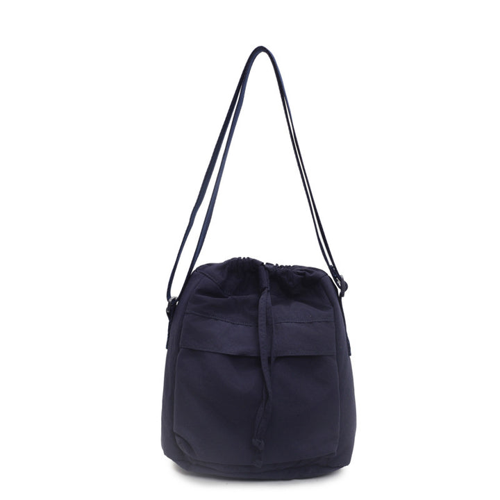 Lässige Kordelzug-Eimer-Tasche Karnz