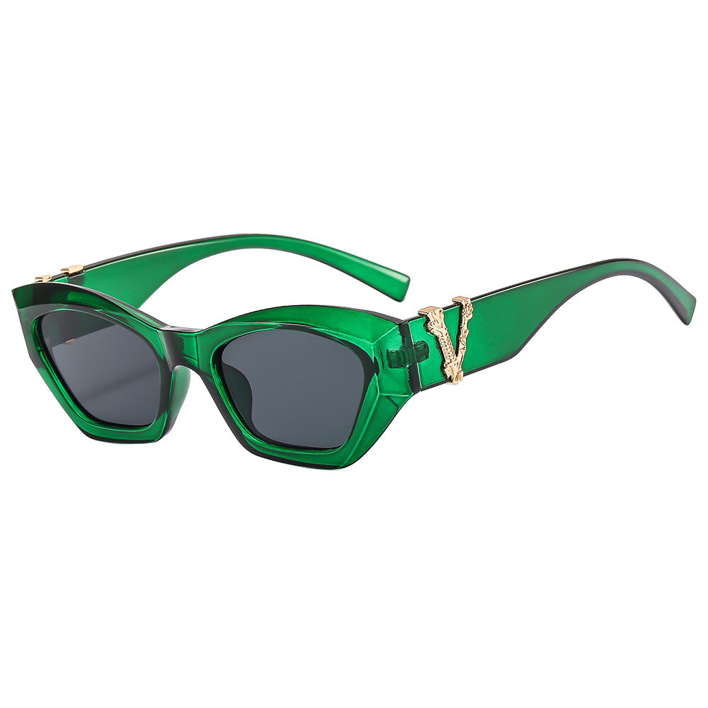 Damen Cat-Eye Sonnenbrille mit luxuriösen Details Karnz