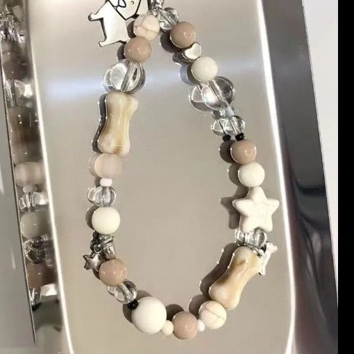 Hund-Themen Charm Perlenarmband Karnz