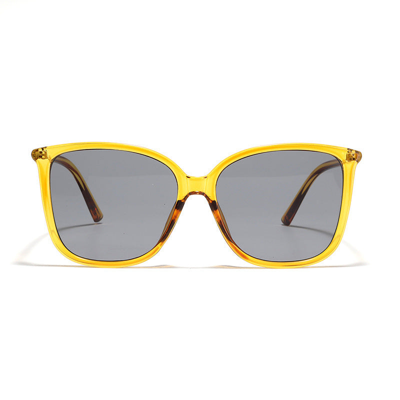 Damen Cat-Eye Sonnenbrille mit luxuriösem Transparenzrahmen und UV-Schutz Karnz