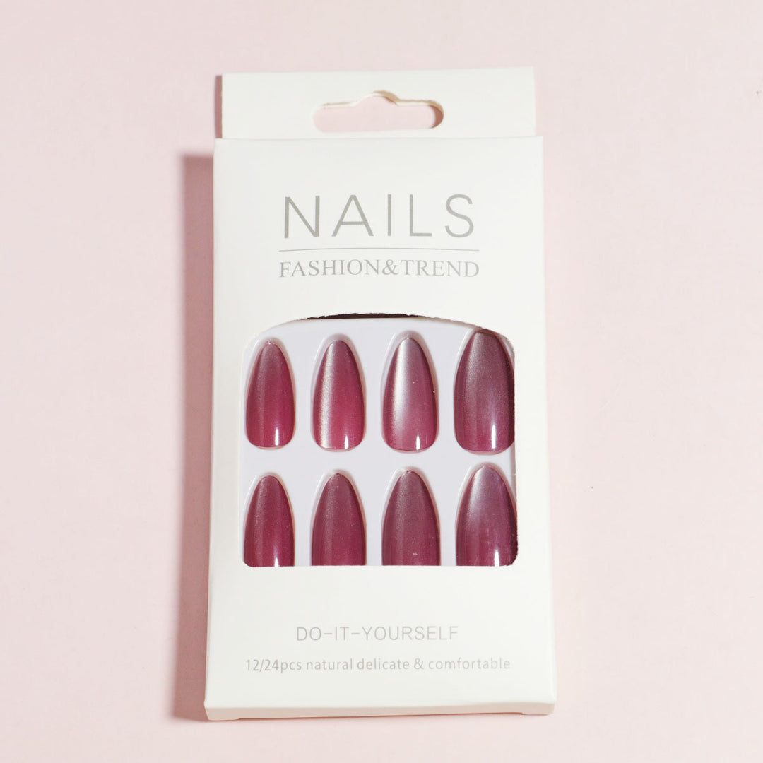 Glänzendes mandelförmiges Press-On-Nagelset Karnz 1787225031