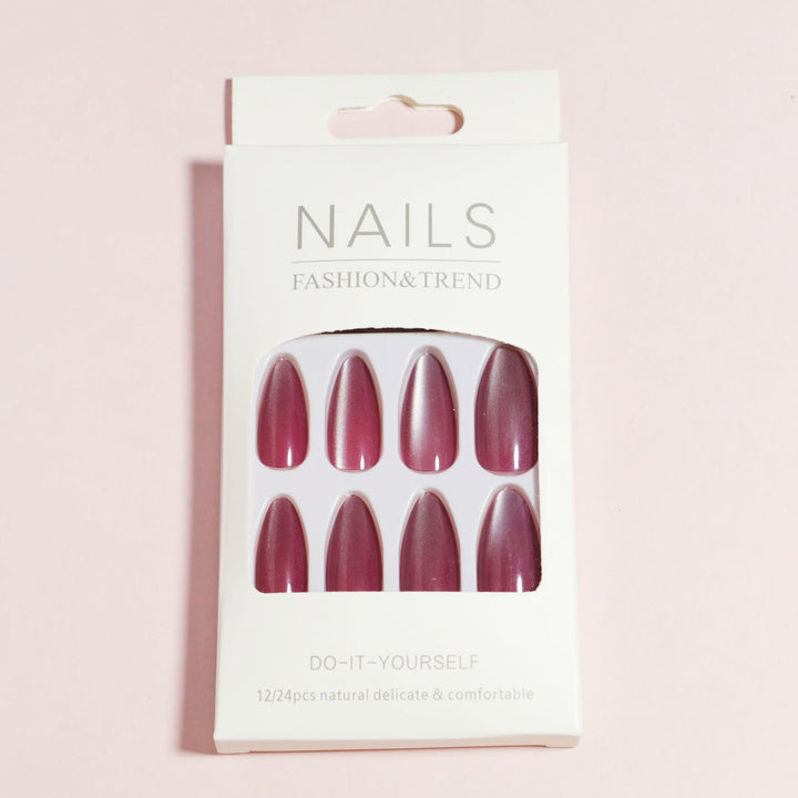 Glänzendes mandelförmiges Press-On-Nagelset Karnz 1787225031
