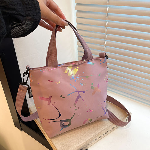 WoArtistic gemusterte Mini-Tote-Bag Karnz