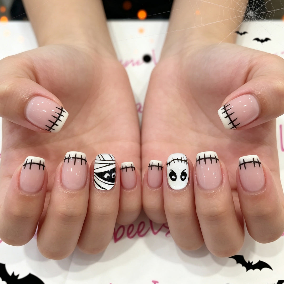 Kreative Halloween-Themen-Nagelkunst Karnz