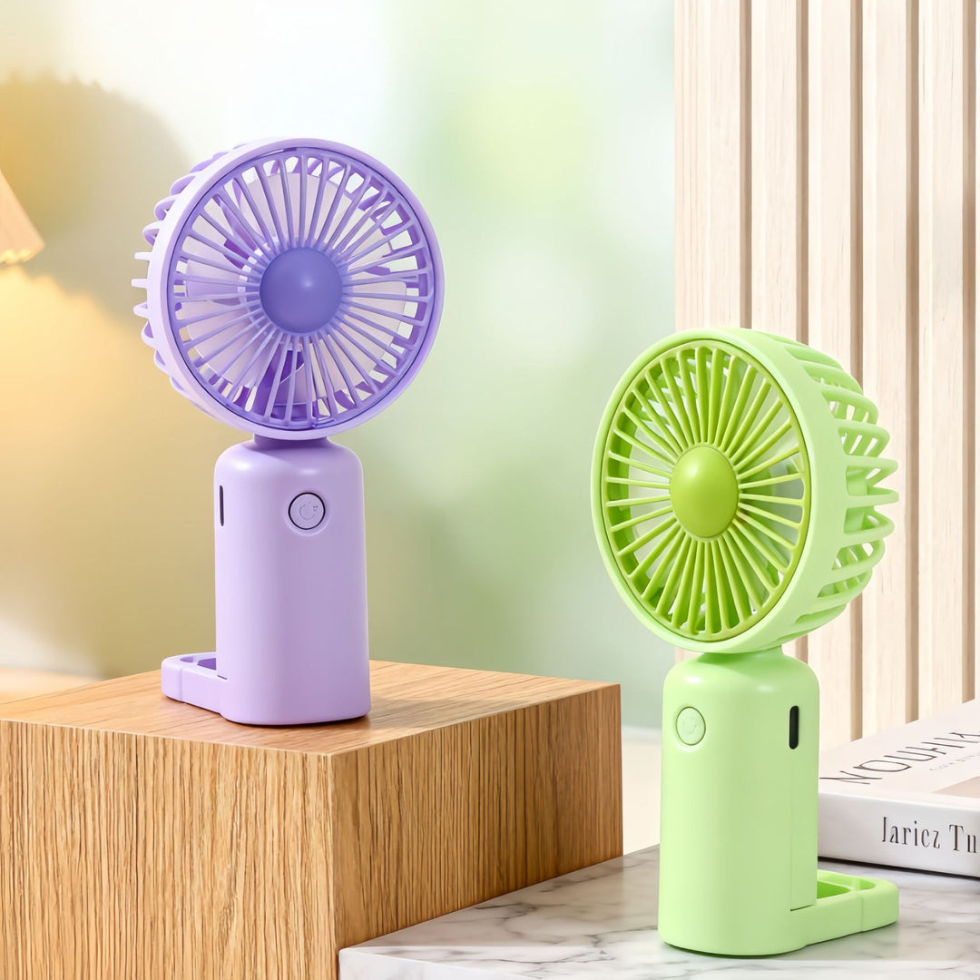 Damen Tragbarer Tischventilator mit mehrfacher Geschwindigkeitsregelung und USB-Anschluss Karnz