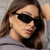 Damen extravagante Sonnenbrille im geometrischen Design Karnz