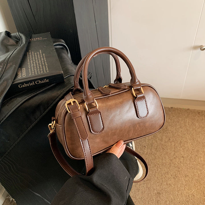 Vintage-inspirierte Leder Umhängetasche Karnz