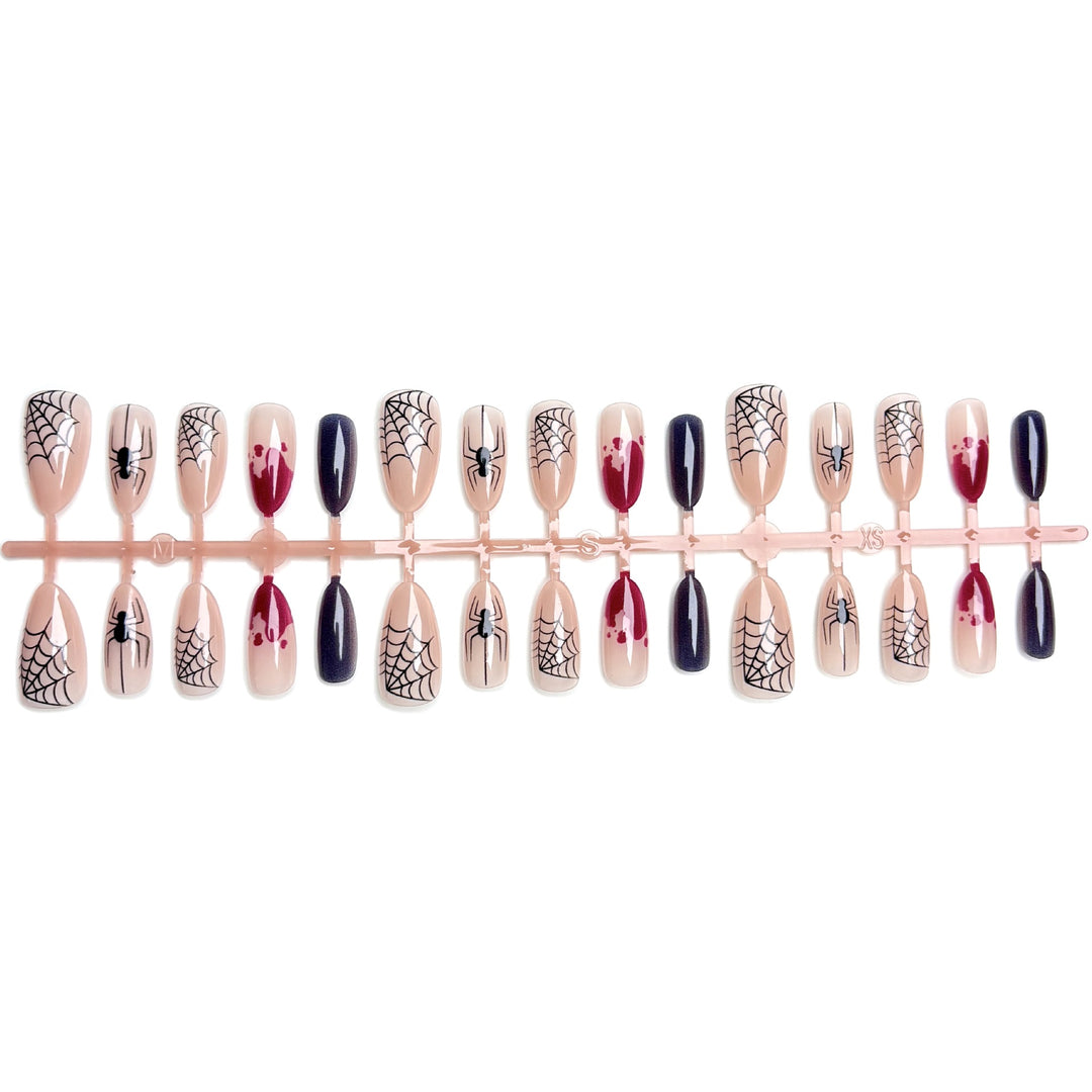 Halloween-Themen Press-On Nagelkunst Set