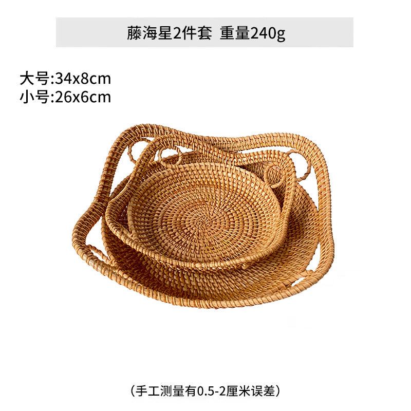 Damen herzförmiger Rattan-Korb Karnz