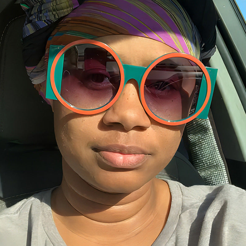 Damen oversized Sonnenbrille mit eckigem Rahmen und UV-Schutz Karnz