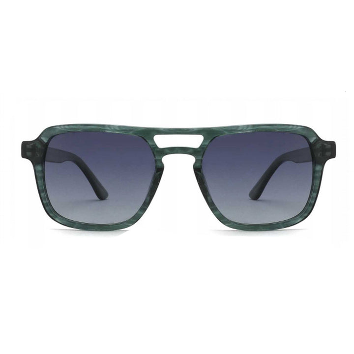 Damen Sonnenbrille mit robustem, stilisierten Kunststoffrahmen und harmonisch verlaufenden Gläsern Karnz