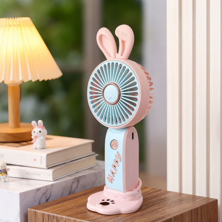 Damen Tragbarer USB Handventilator mit süßem Bärenmotiv Karnz