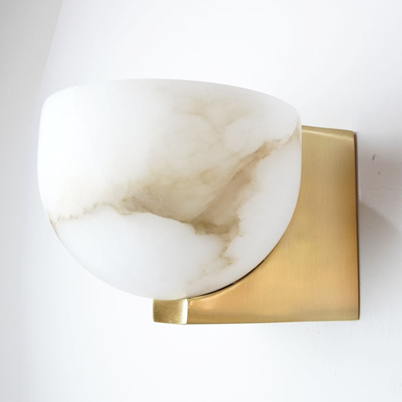 Künstlerische Marmorwandlampe