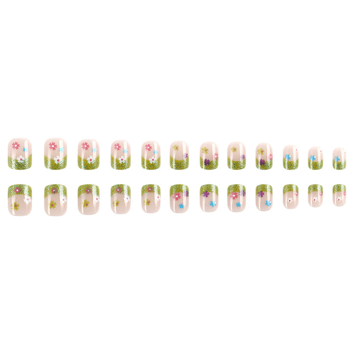 Floral Glitter Tipp Nagelkunst Design Karnz