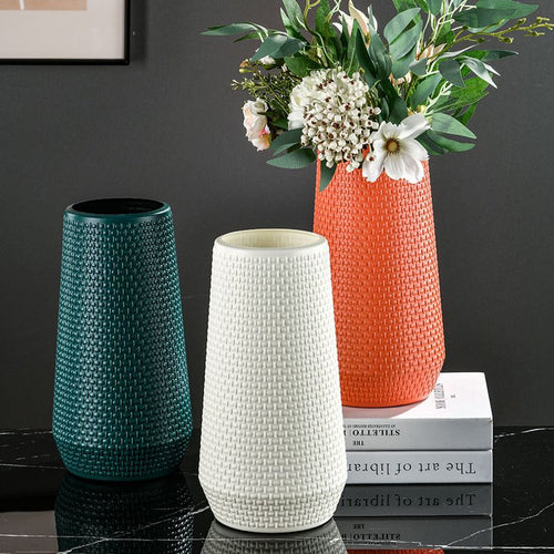 Texturierte Gewebte Dekorative Vase Karnz