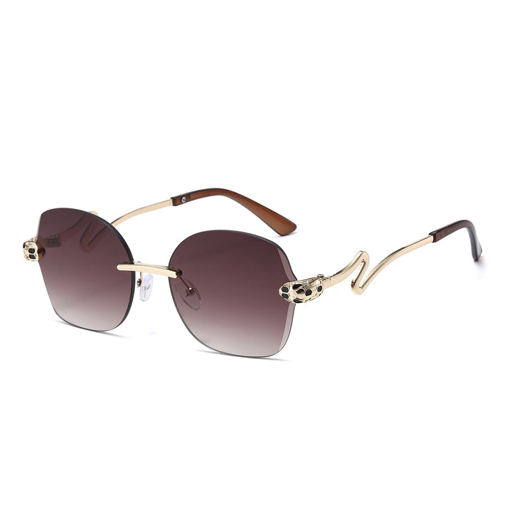 Einzigartige geometrische Rahmen-Sonnenbrille Karnz