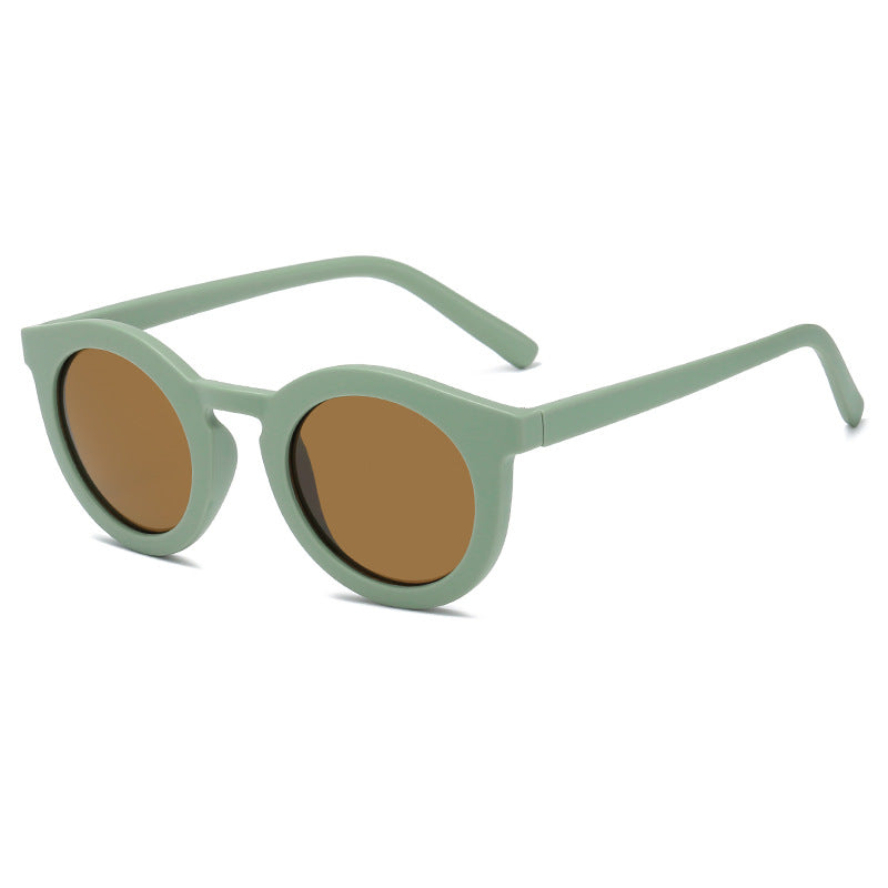 Damen runde Sonnenbrille mit modischem Design und UV-Schutz Karnz