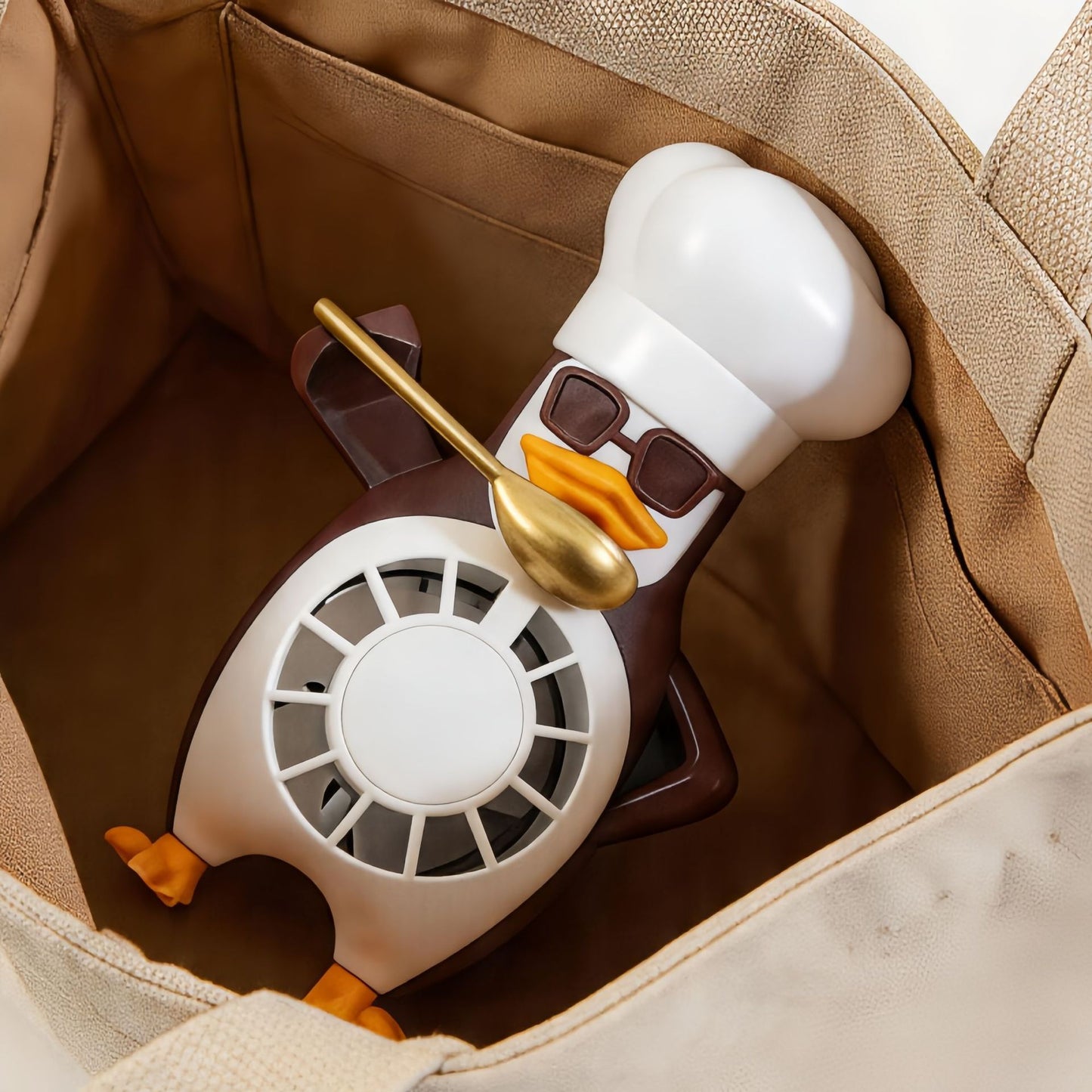 Damen Tischventilator im modernen Pinguin-Design Karnz