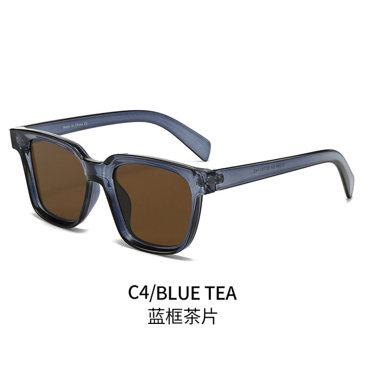 Damen elegante quadratische Sonnenbrille mit UV-Schutz und stabilem Rahmen Karnz