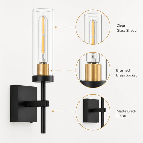Moderne Glas Wandleuchte