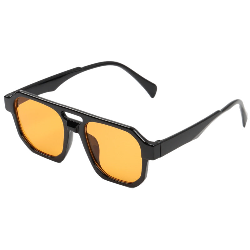 Damen moderne oversized Sonnenbrille mit eckigem Design Karnz
