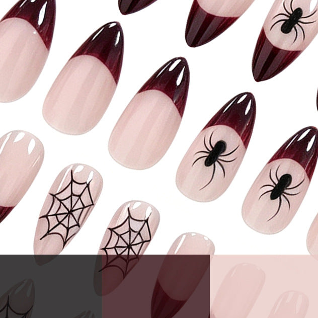 Halloween Kürbis und Spinne Nagelkunst Karnz