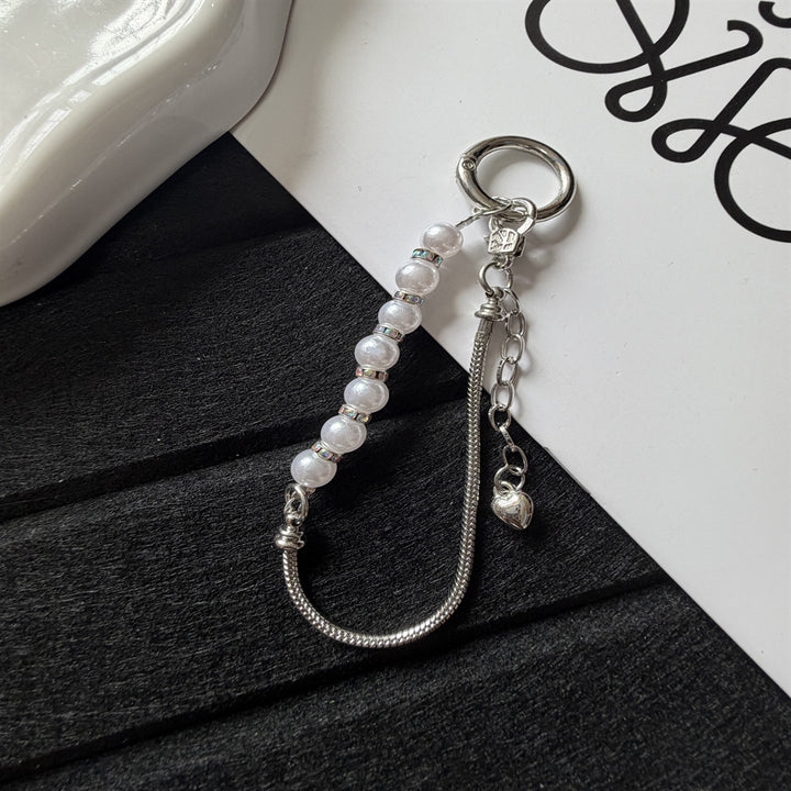 Eleganter Perlen Charm Schlüsselanhänger Karnz 1790134943