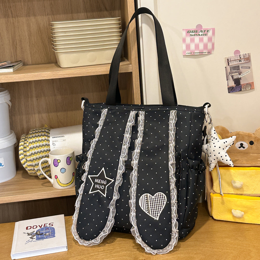 Verspielter dekorativer Patchwork-Rucksack Karnz