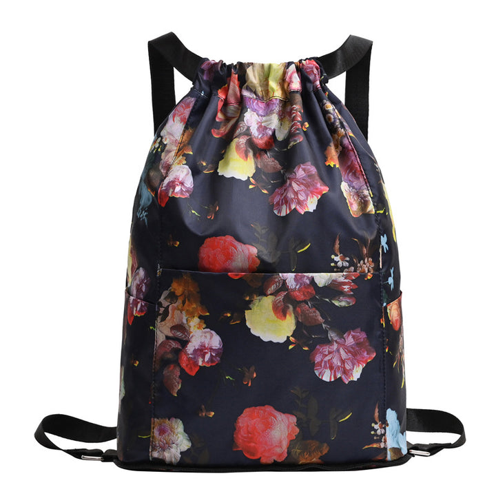 Zugkordel Blumendruck Rucksack Karnz