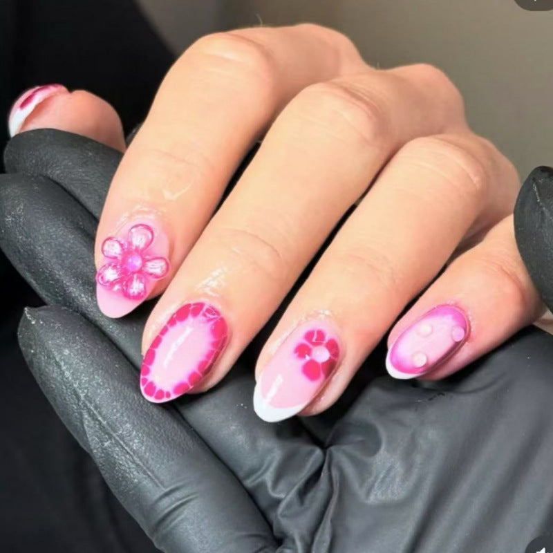 Premium Press-On Nail Set mit dekorativen Akzenten Karnz