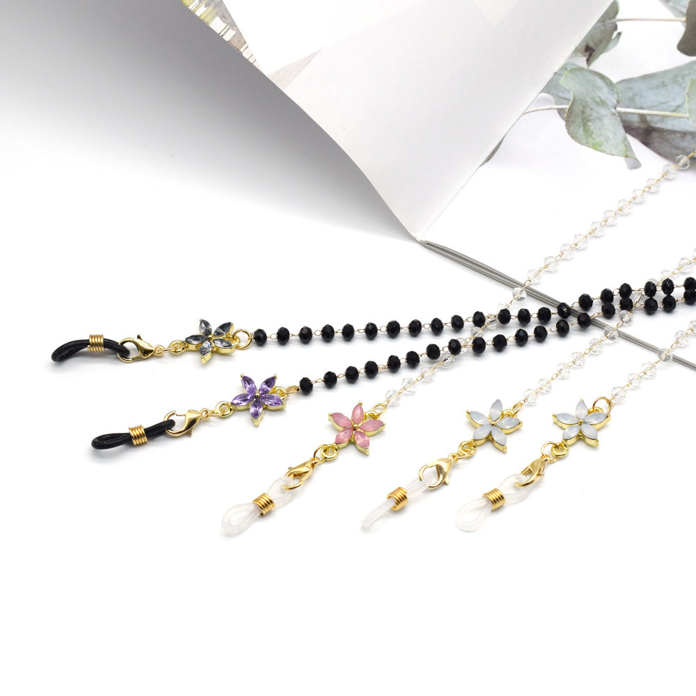 Eleganter mit Blumenakzenten verzierter Brillenketten Karnz