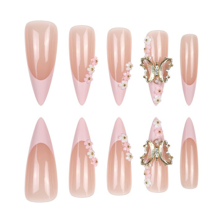 Dekorative Stiletto Nagelkunst Verlängerungen Karnz