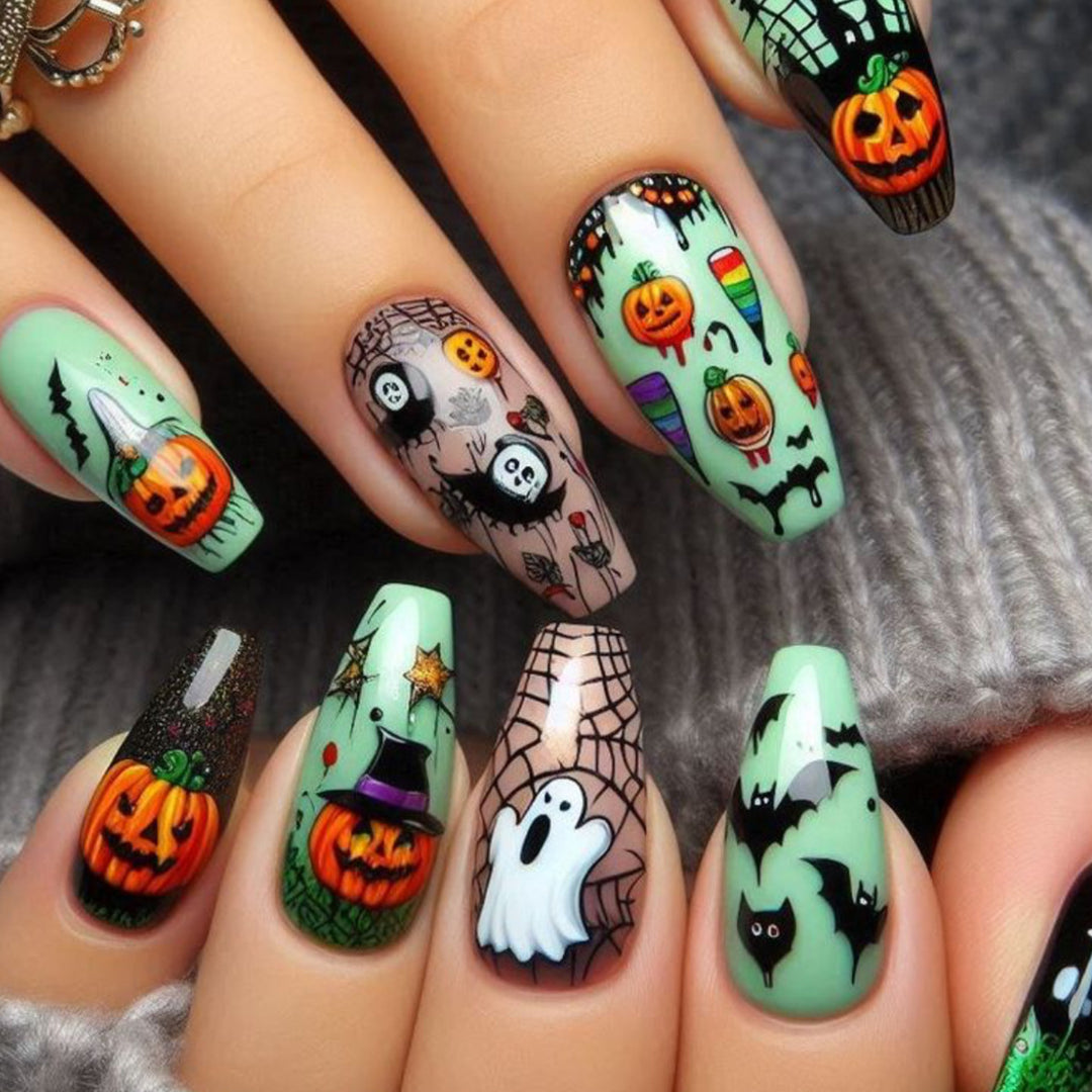 Halloween-Themen 3D Nagelkunst Erweiterungen Karnz 1789713455
