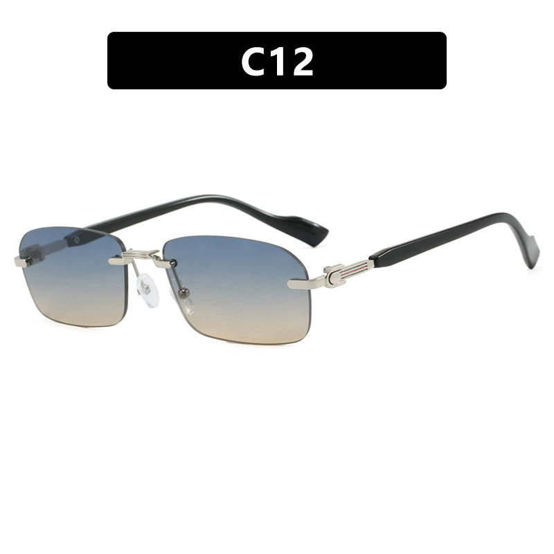 Damen Sonnenbrille mit elegantem Metallrahmen und stilvollen Holzdetails Karnz