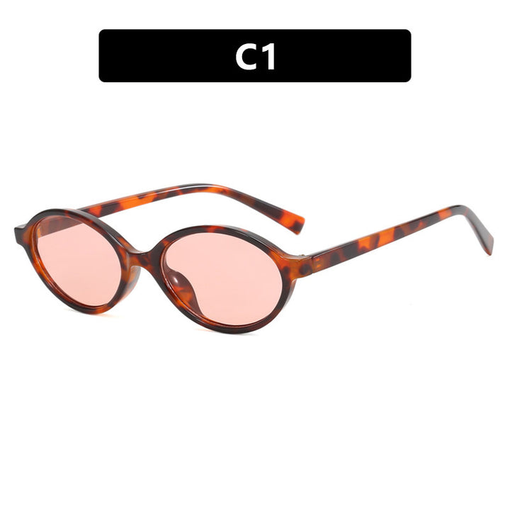 Damen modische Sonnenbrille mit einzigartigem ovalen Design Karnz