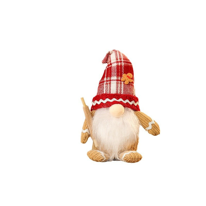 Dekorative Weihnachtsgnom Figur mit Hut Karnz