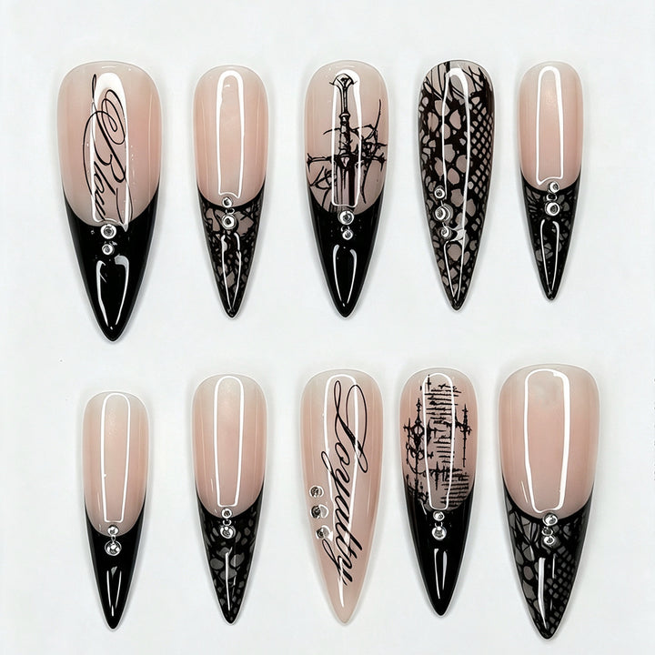 Luxus Kunstnagelset Karnz