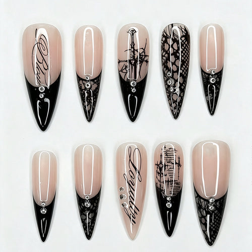 Luxus Kunstnagelset Karnz