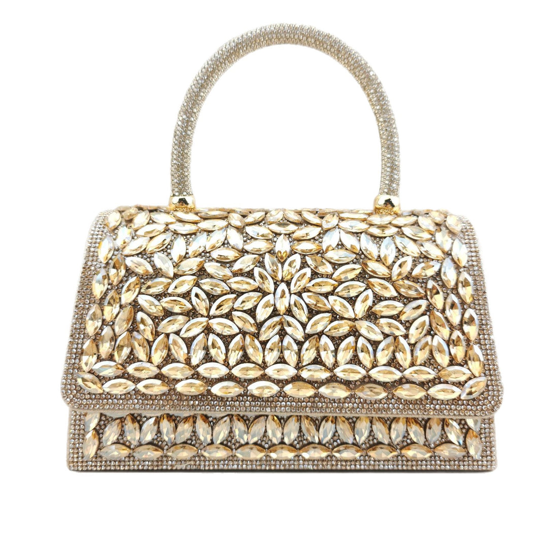 Blumenmuster-Acryl-Handtasche