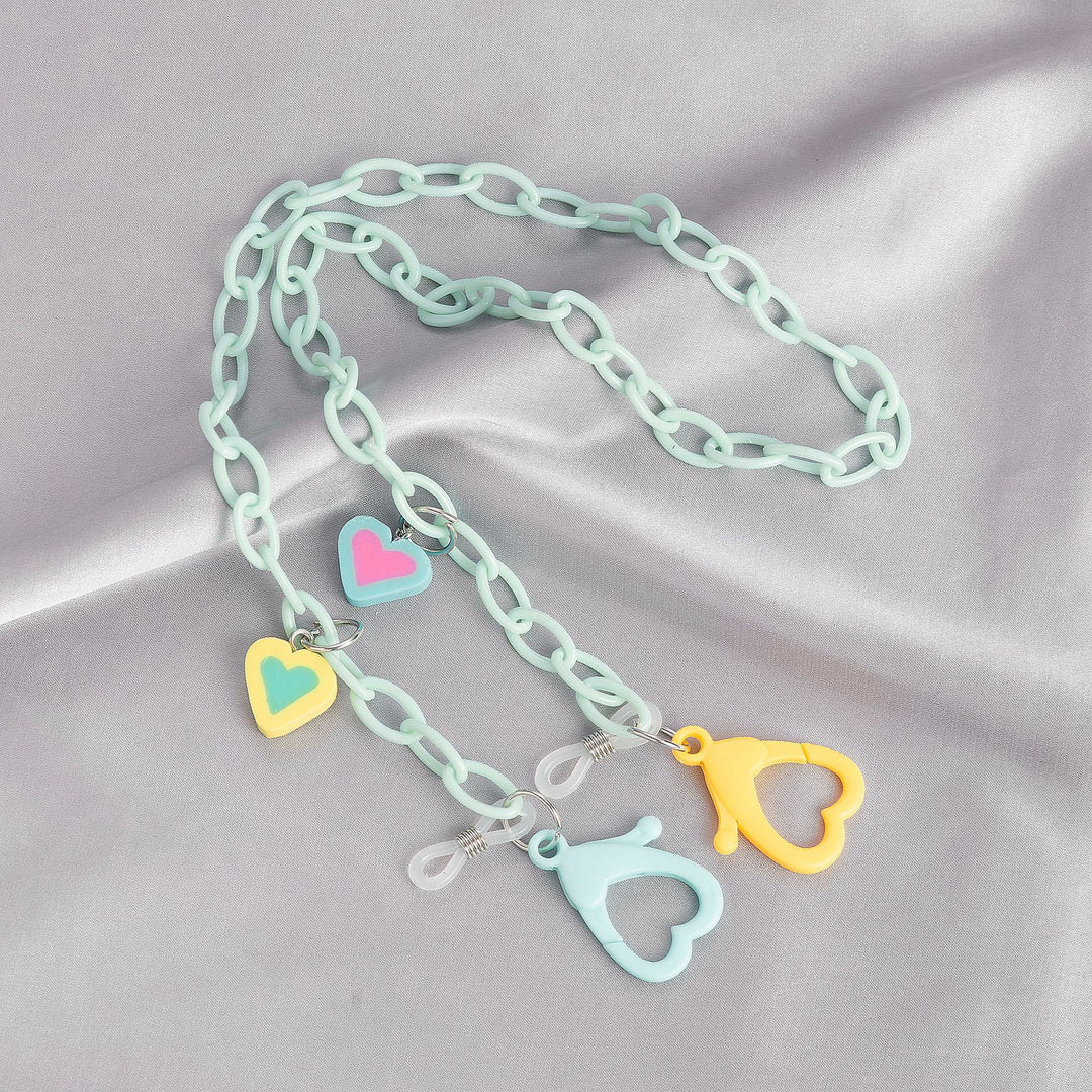 Stylische Herz-Themen Brillen Kette Karnz