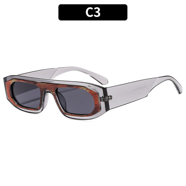 Geometrische Hochrahmen-Sonnenbrille