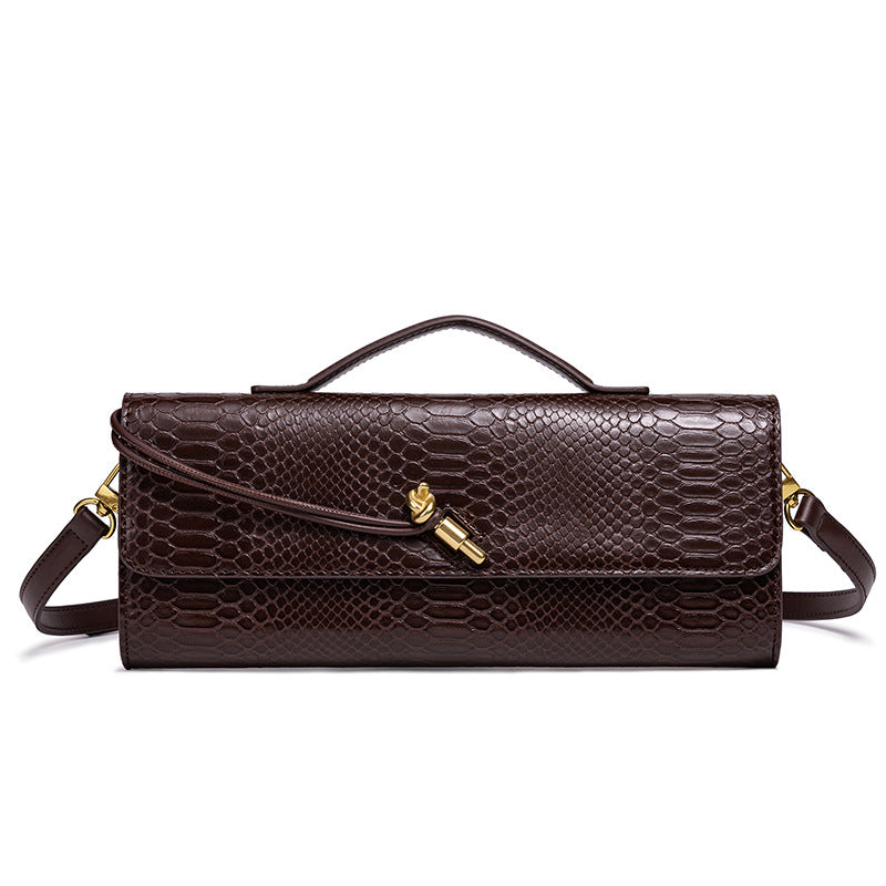 Prägung Schlangenprint Abend Clutch Karnz