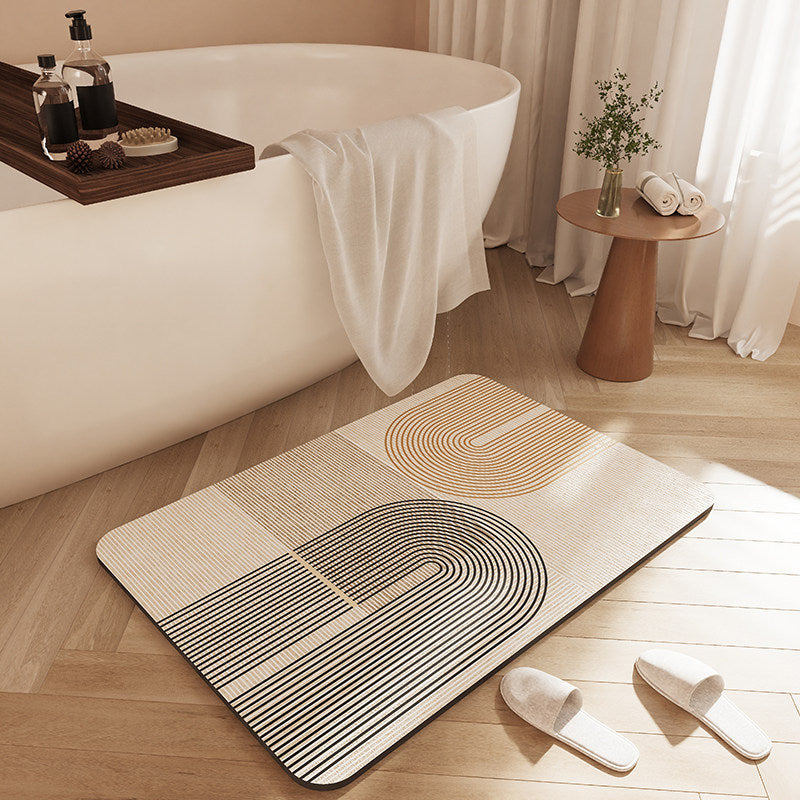 Stylische rutschfeste Badematte